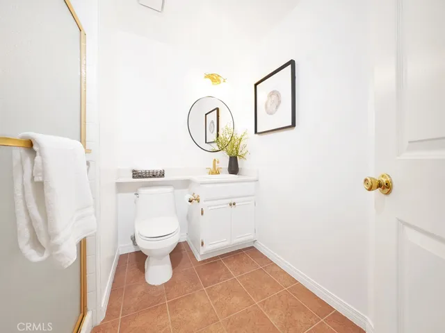 Main level bathroom with shower!