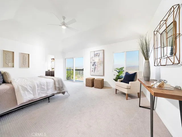 Views galore from this primary suite! Tremendous space to add a sitting area.