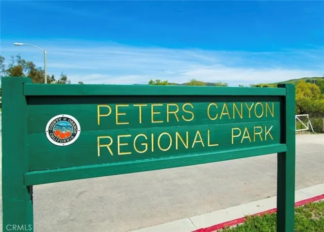 Close proximity to Peters Canyon and Irvine Park