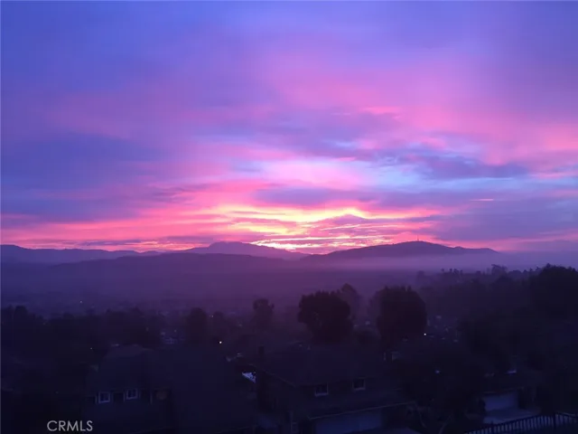 Colorful skies from this North Tustin home!
