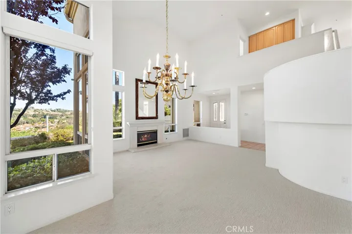 view from dining room to the living room