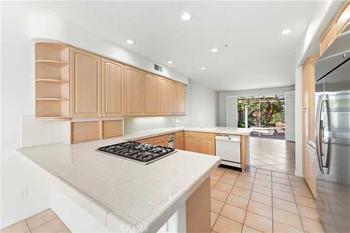 ample counter space in kitchen