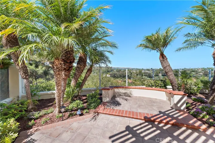 viewing patio in backyard
