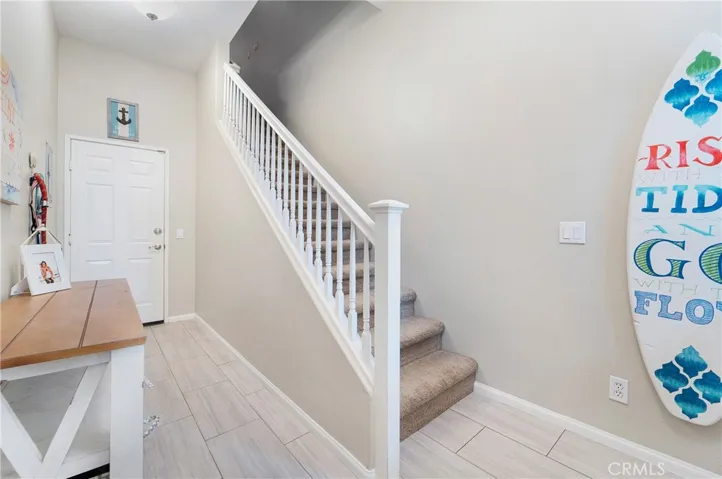 Entrance from front door  and access to garage