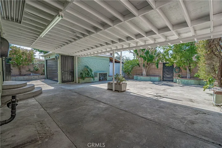 Covered patio