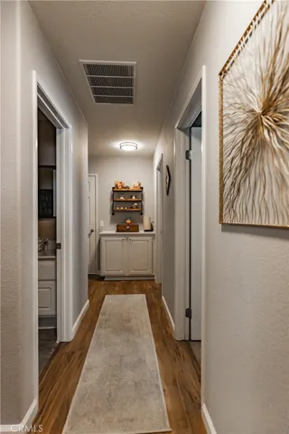 Hallway to back rooms