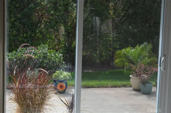 View of patio from second bedroom