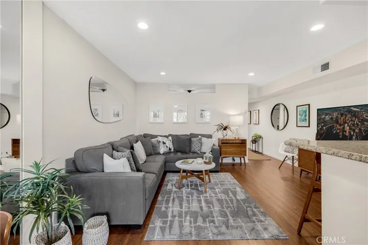 Hardwood flooring throughout the Living Room and Halls