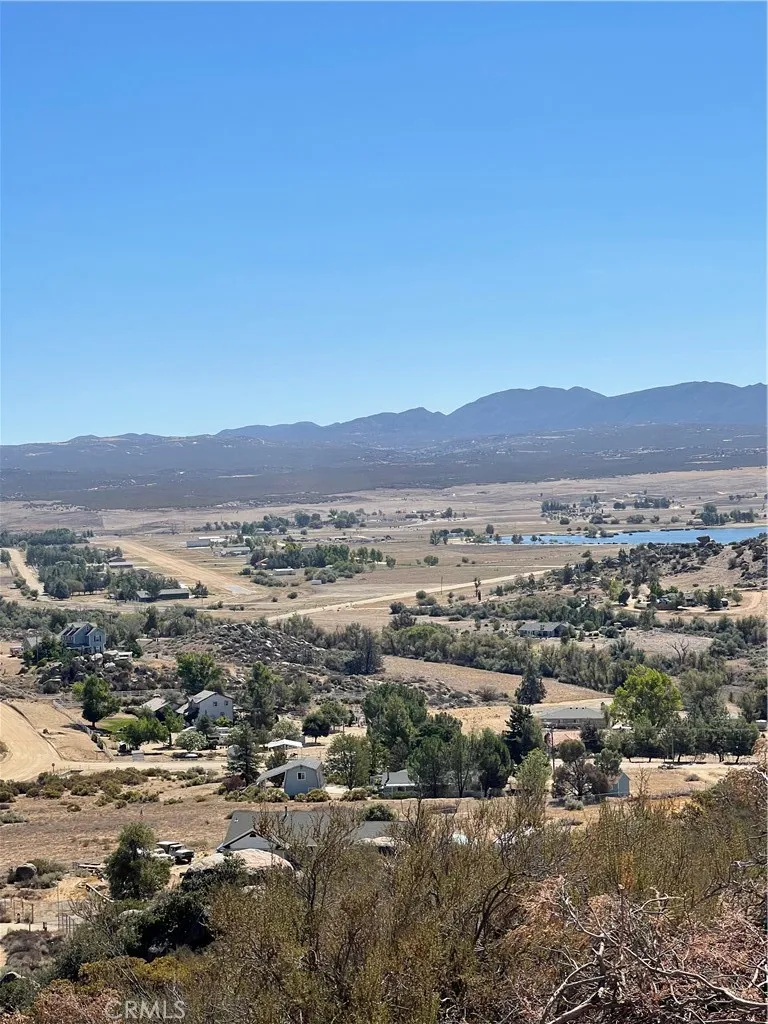 View of lake from graded pad.