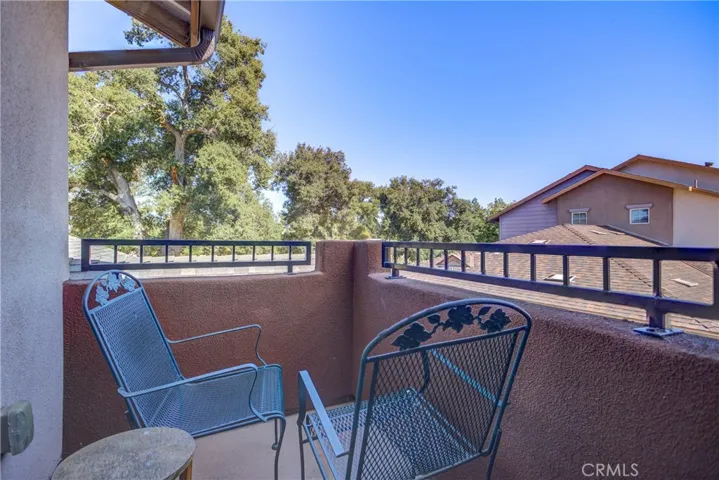 Balcony patio for second bedroom upstairs.