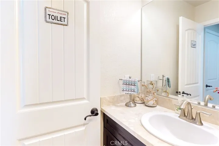 Main level powder room.