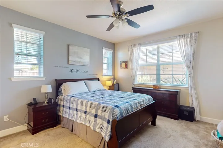 Master bedroom located on the main level.