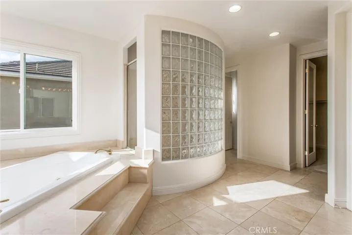 Master bath jacuzzi soaking tub