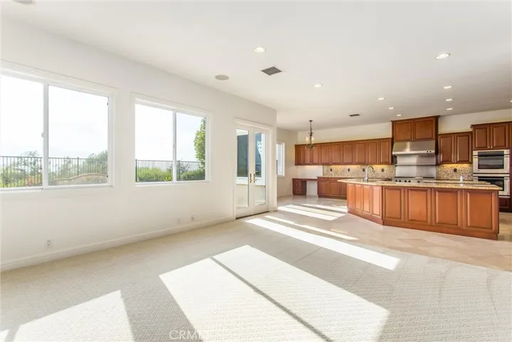 Family room with views of the rear yard
