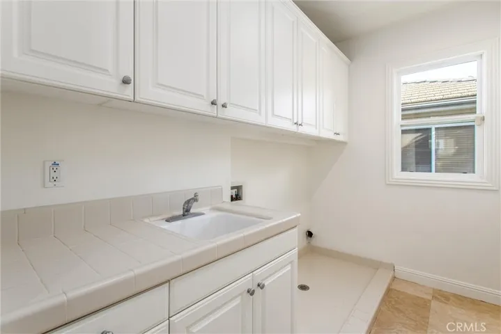 Upstairs laundry and utility room