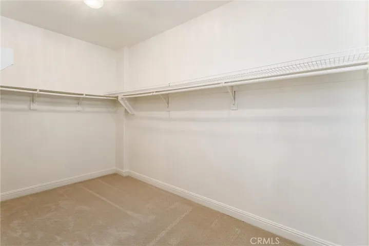 Oversized walk-in master closet