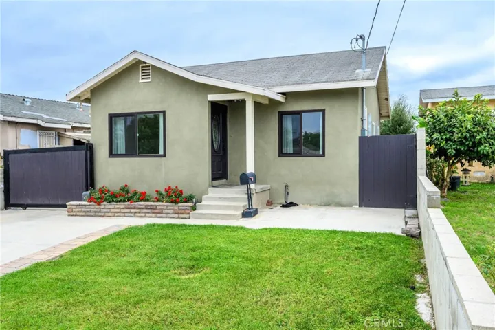 Front view of house