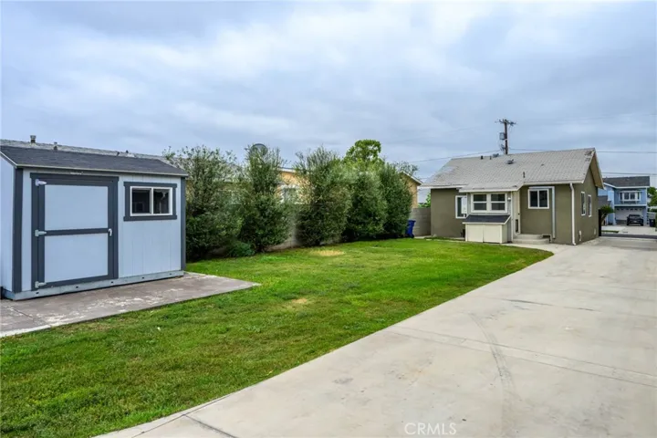 From garage showing shed / office
