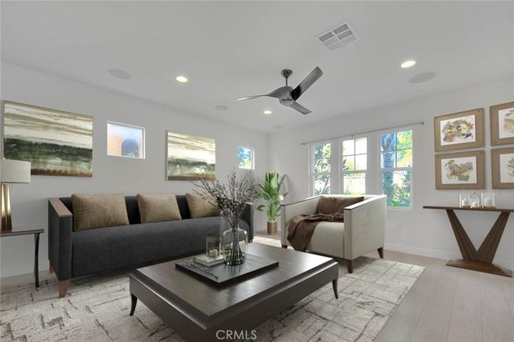 Virtually Staged Living Room