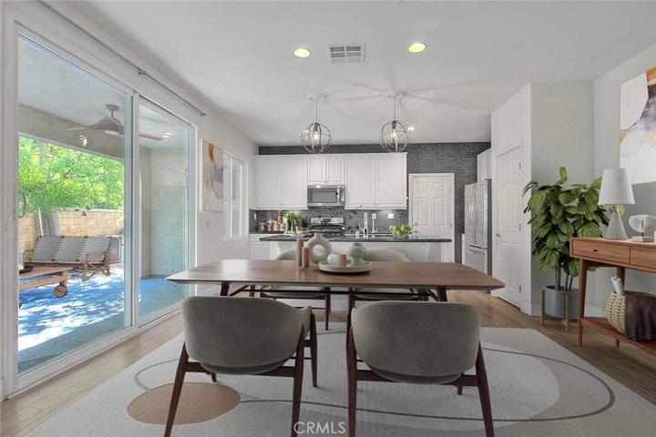 Virtually Staged Dining Room
