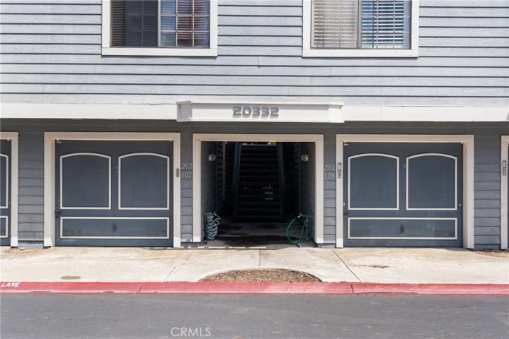 Private garage close to the townhome with room for storage.