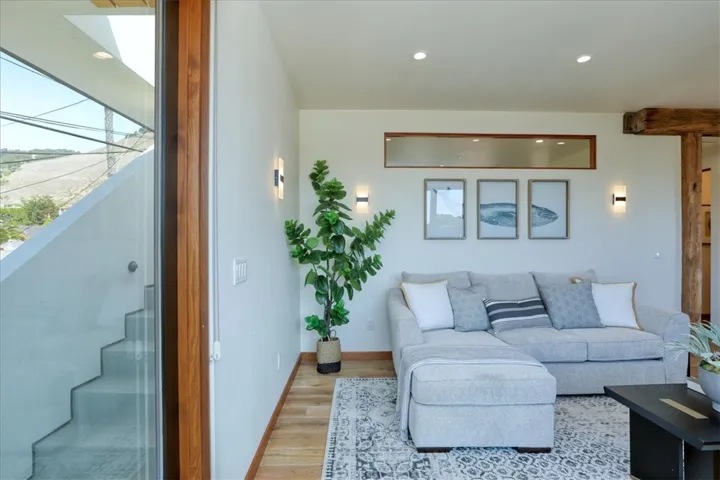 Living Room/Stairs to Roof Deck