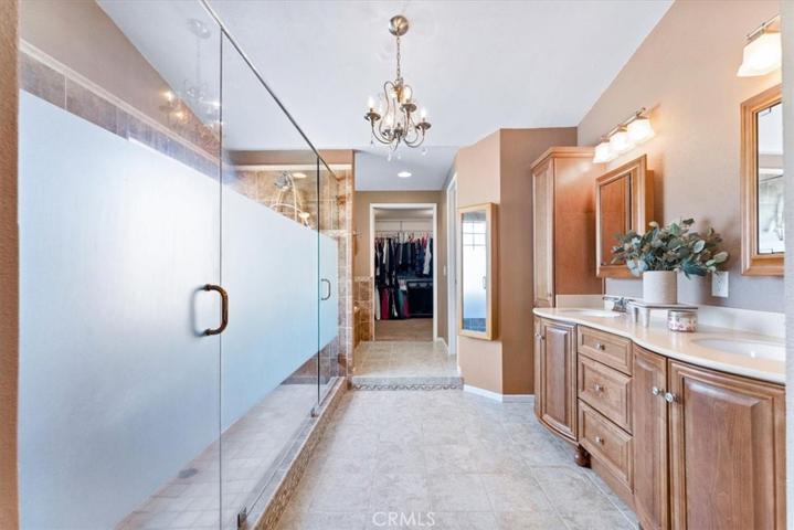 Large walk-in shower