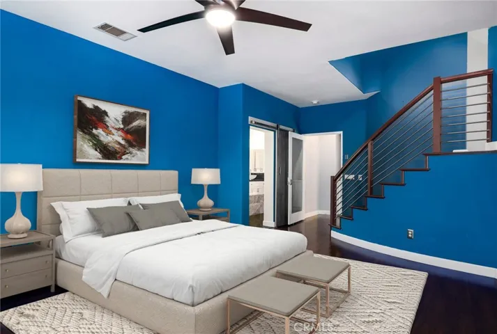 Primary Bedroom with Retreat, Virtually Staged