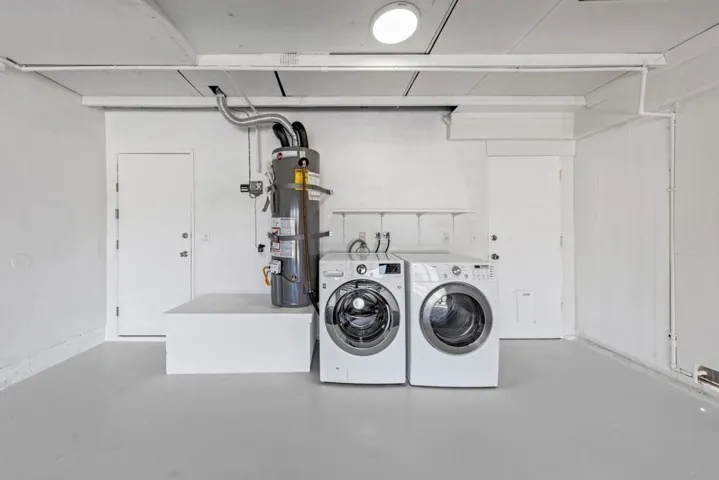 Laundry in the garage