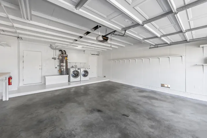 Garage and laundry