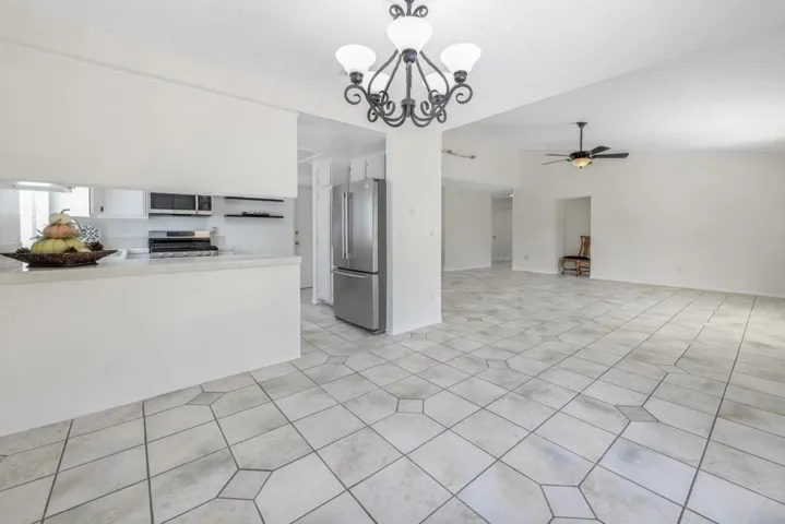 Kitchen, Dining room and Living room