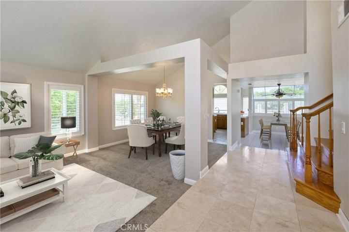 TRANSITION FROM LIVING ROOM TO FORMAL DINING ROOM VIRTUAL STAGING