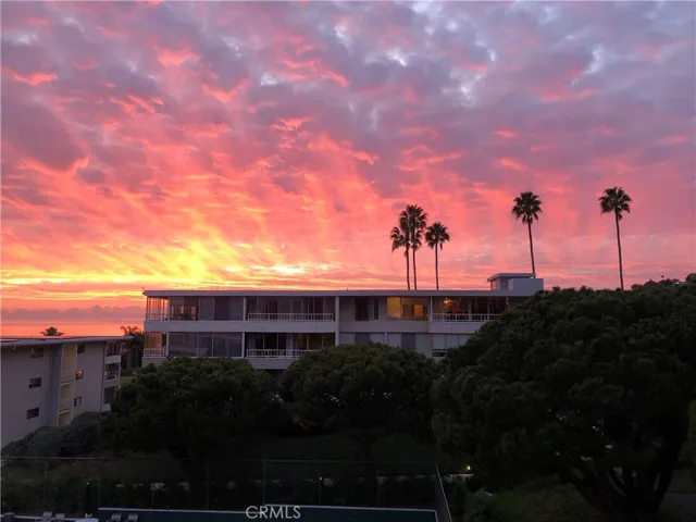 Sunset clouds facing West