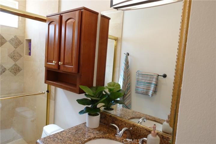 Extra Cabinet Storage in Lower Level Bath