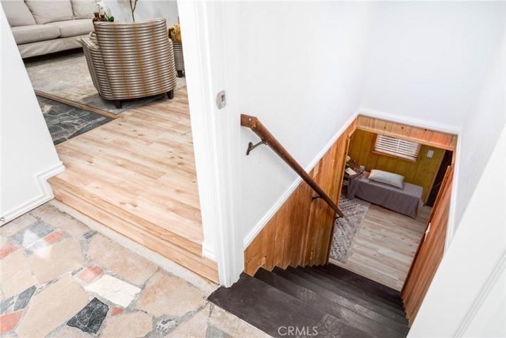 Take the stairs to enter bedroom #2