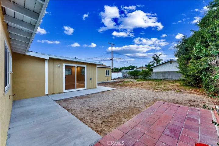 View to backyard from back right corner of the home