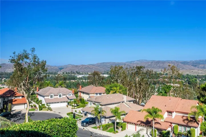 view toward Irvine Park and the Santa Ana Mountains