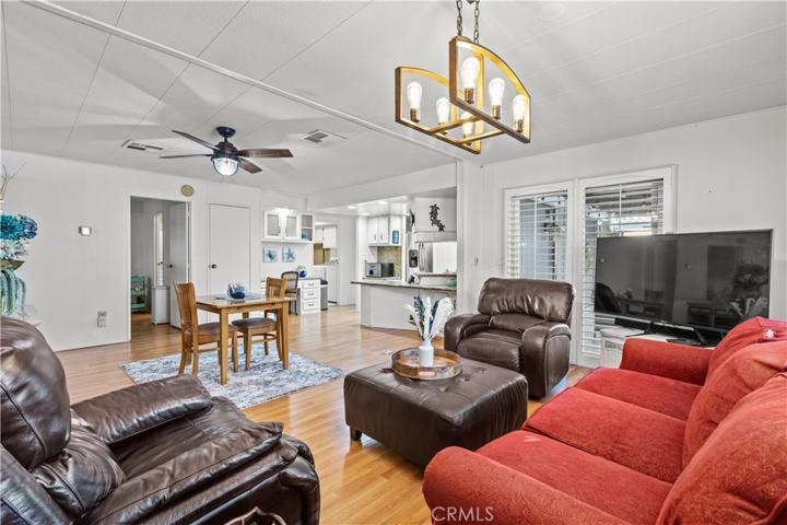 Great room with dining space