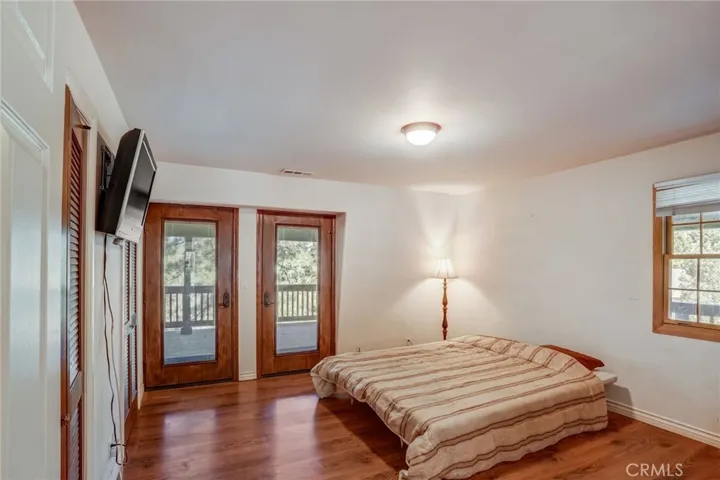 Doors leading to the deck