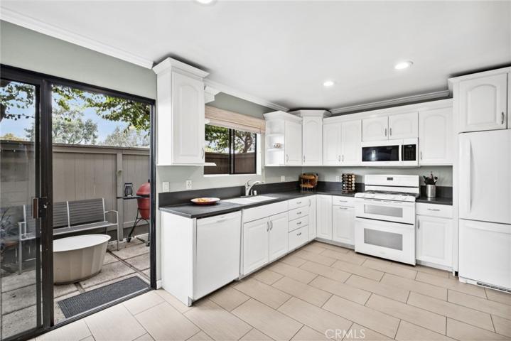 Kitchen and patio