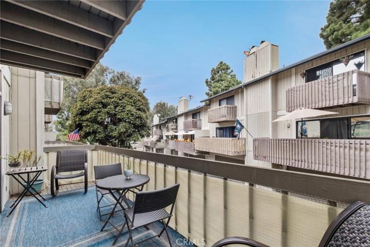 Balcony off of the living room