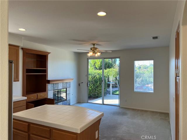 Family room with slider to back patio