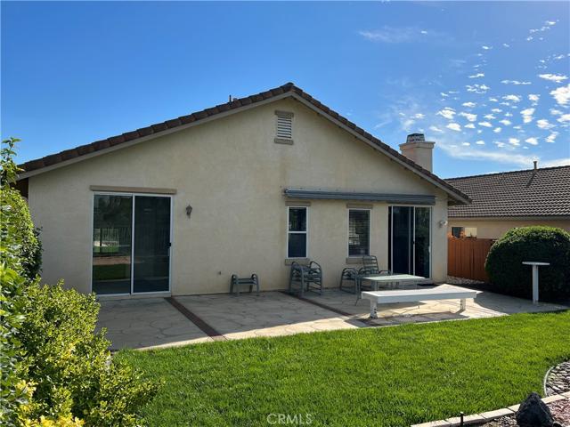 Large concrete patio
