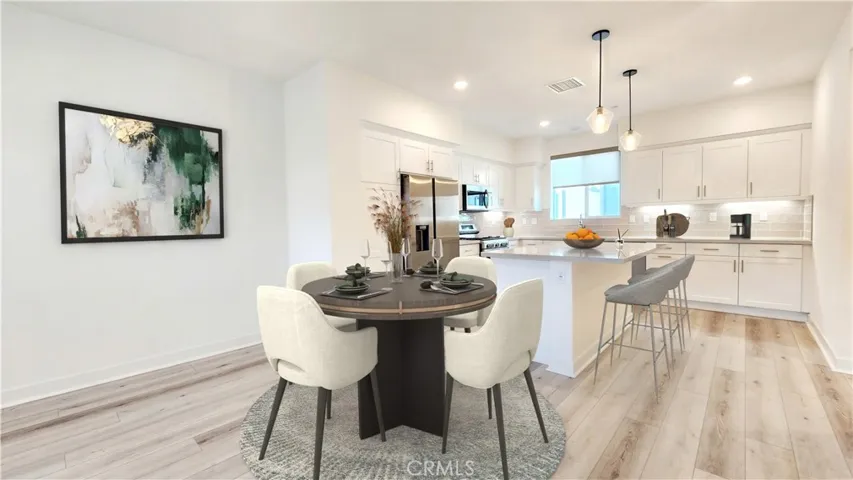 Virtually Staged Dining Room