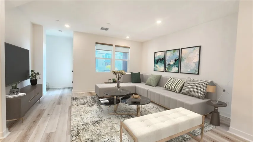 Virtually Staged Living Room