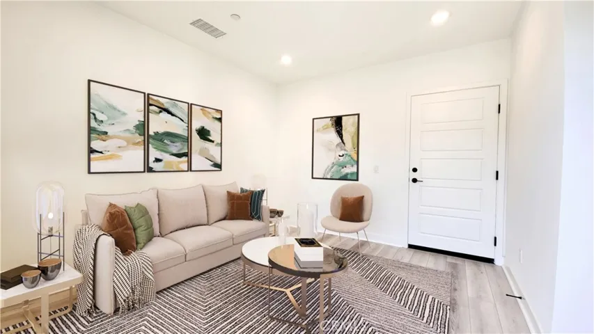Virtually Staged Family Room/Den