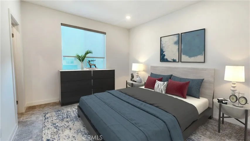 Virtually Staged Primary Bedroom