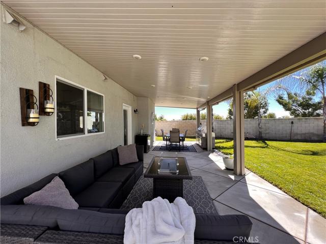 Ample patio for entertaining.