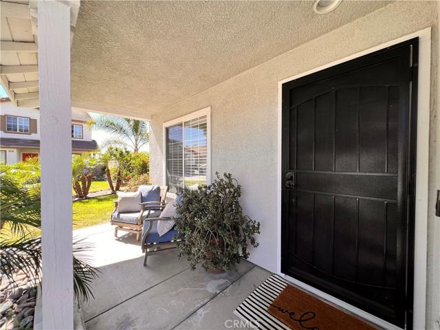 Slider to the covered patio
