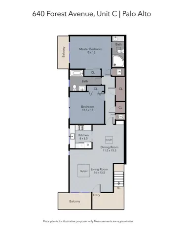 640 Forest Avenue Unit C, Palo Alto, California 94301